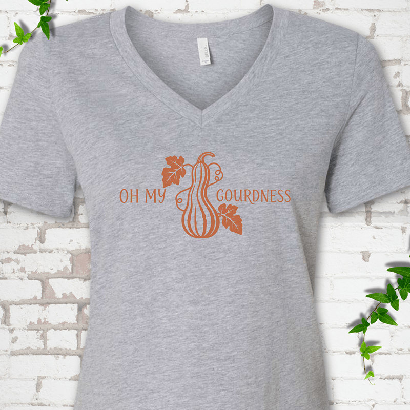 Oh My Gourdness V-Neck T-Shirt