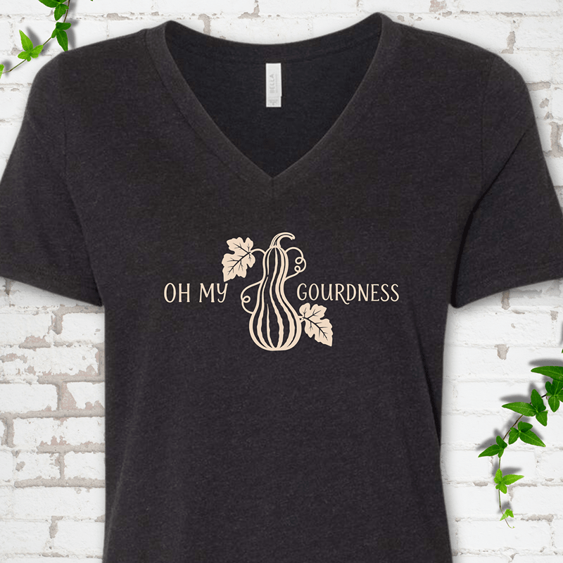 Oh My Gourdness V-Neck T-Shirt