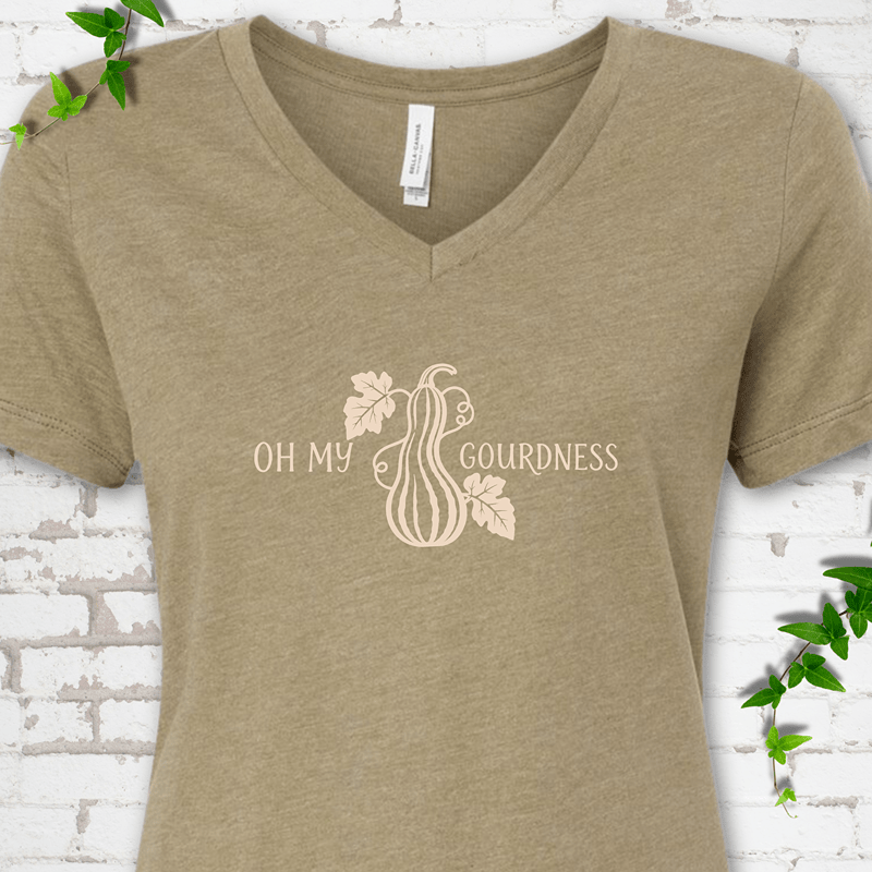 Oh My Gourdness V-Neck T-Shirt