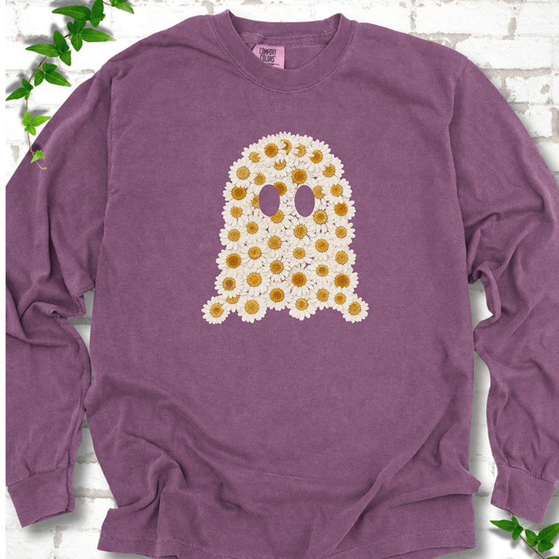 Booquet Daisy Ghost LS T-Shirt