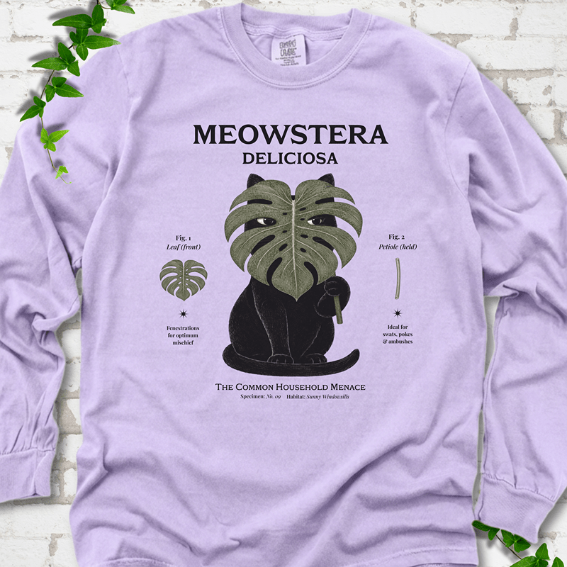 Meowstera LS T-Shirt