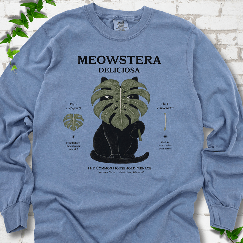 Meowstera LS T-Shirt