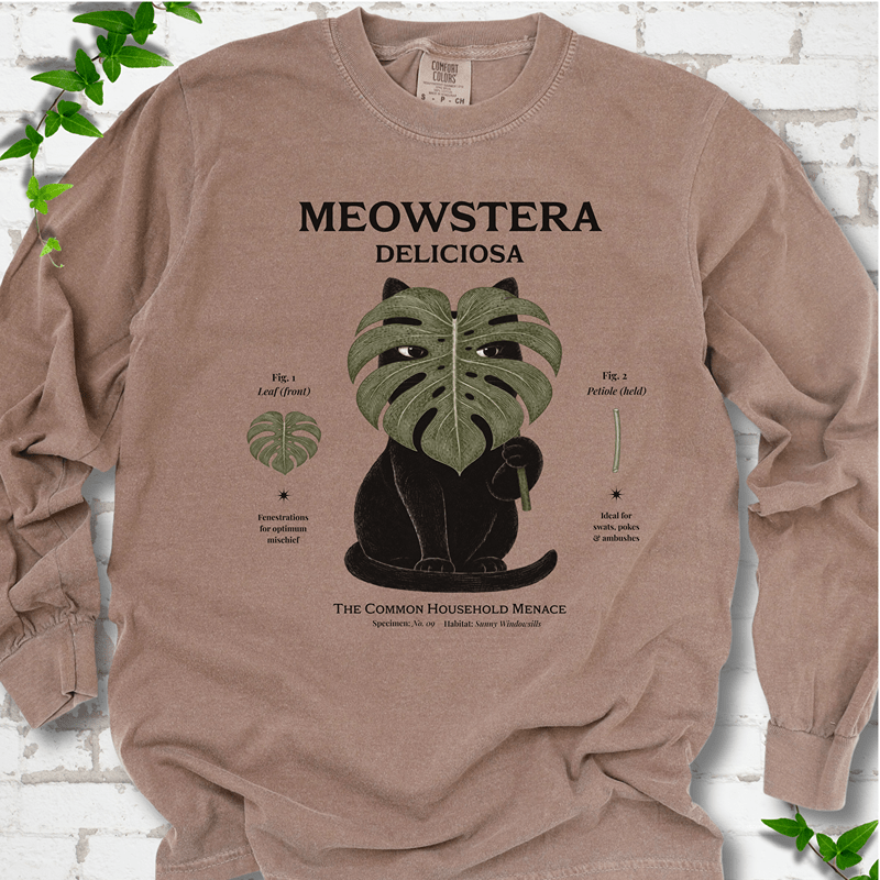 Meowstera LS T-Shirt