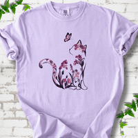 Floral Cat T-Shirt