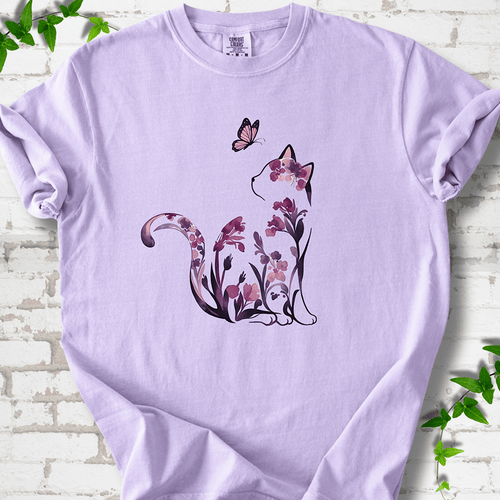 Floral Cat T-Shirt