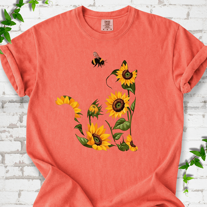 Sunflower Cat T-Shirt