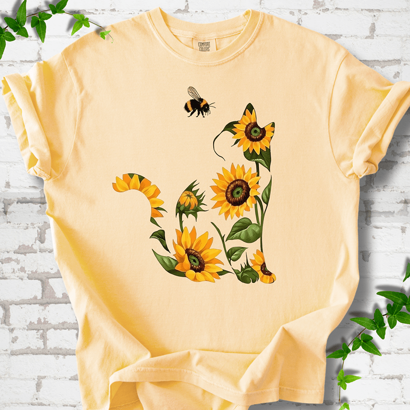 Sunflower Cat T-Shirt