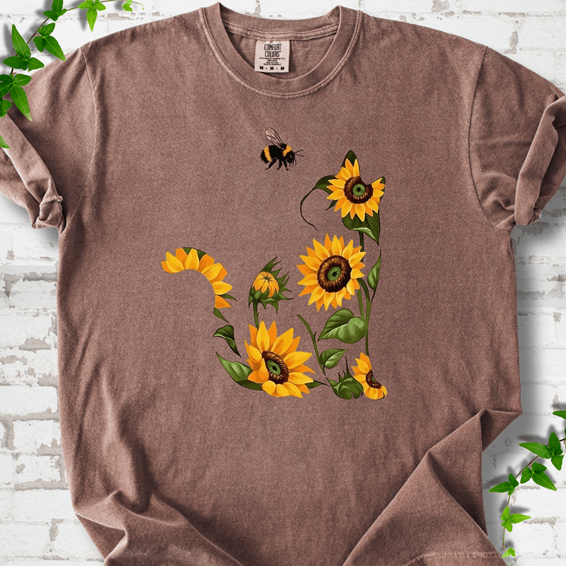 Sunflower Cat T-Shirt