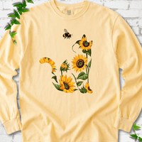 Sunflower Cat LS T-Shirt