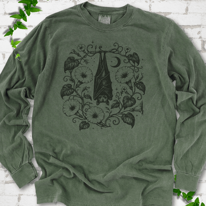 Moon Garden Bat LS T-Shirt