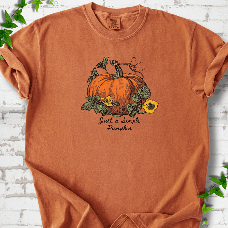 Just a Simple Pumpkin T-Shirt