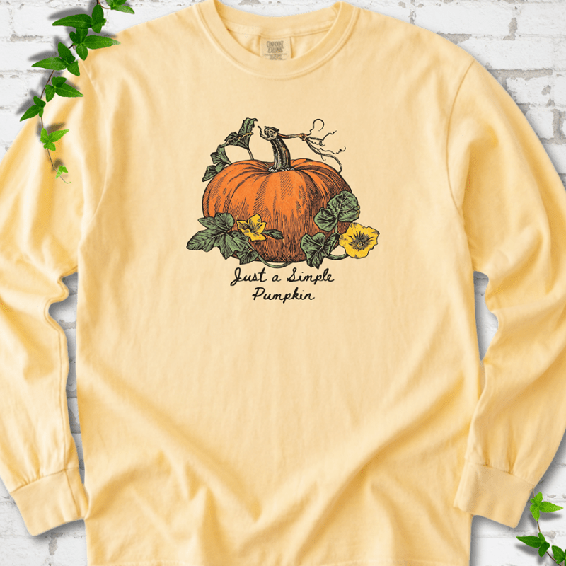Just a Simple Pumpkin LS T-Shirt
