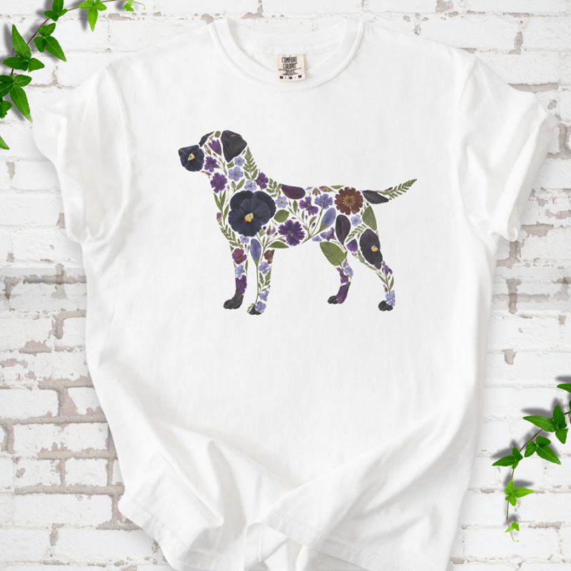 Wildflower Labrador T-Shirt