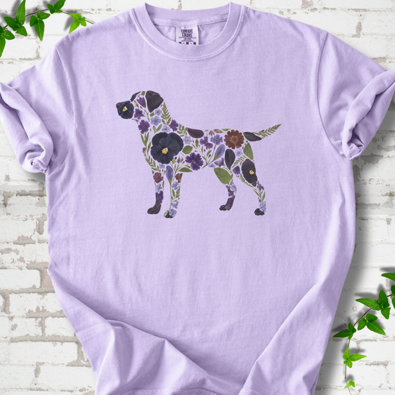Wildflower Labrador T-Shirt