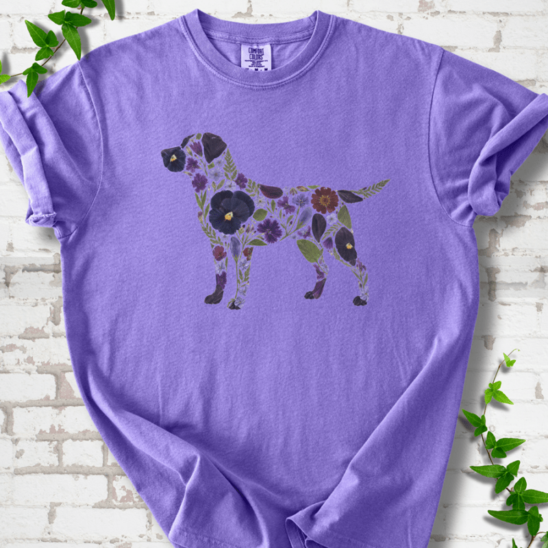 Wildflower Labrador T-Shirt