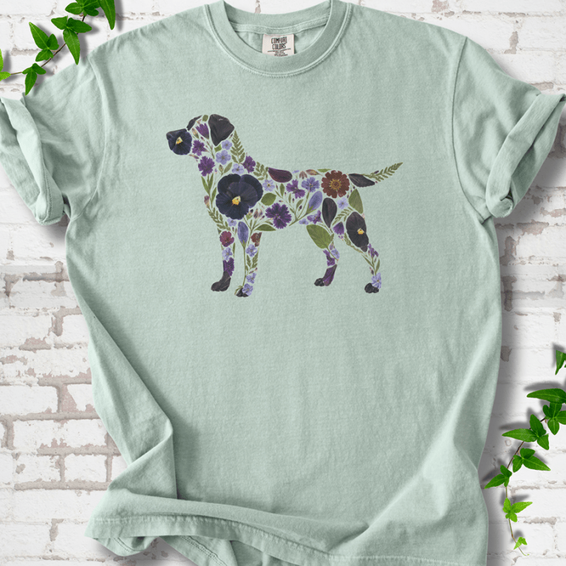 Wildflower Labrador T-Shirt