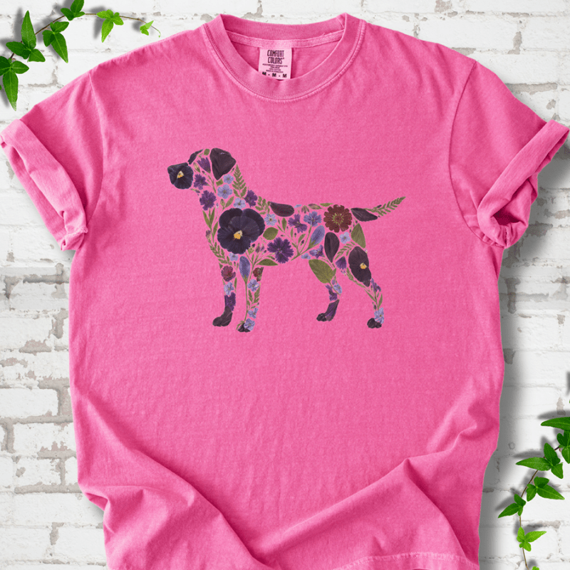 Wildflower Labrador T-Shirt