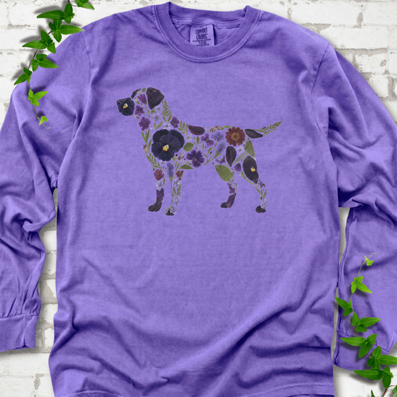 Wildflower Labrador LS T-Shirt