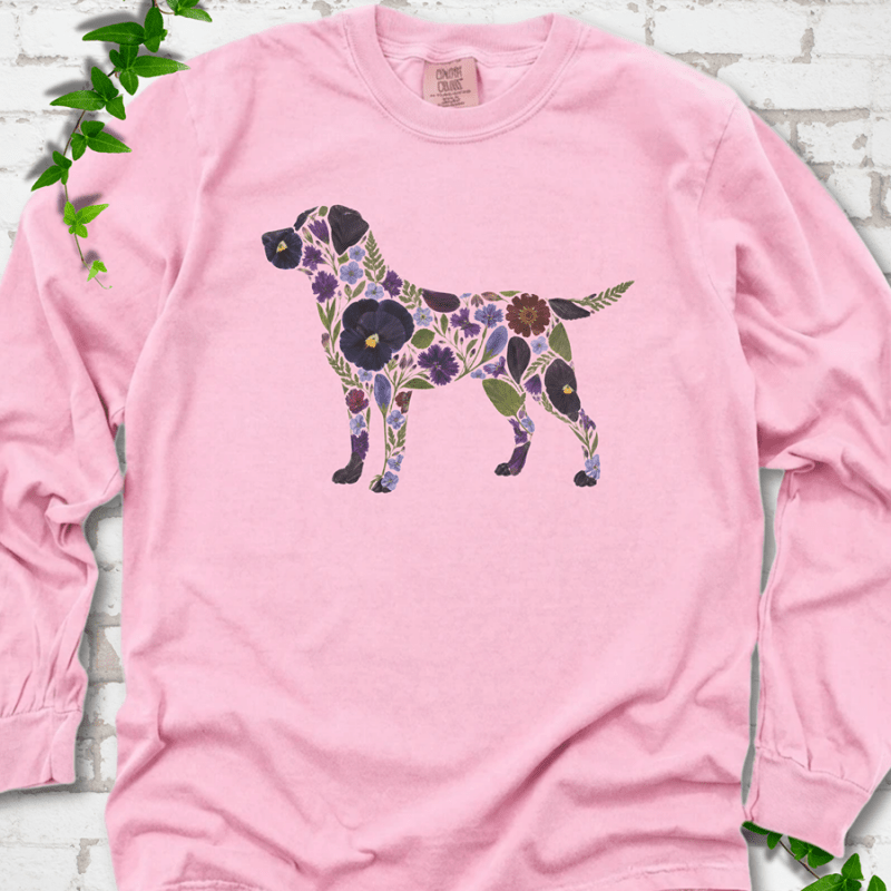 Wildflower Labrador LS T-Shirt