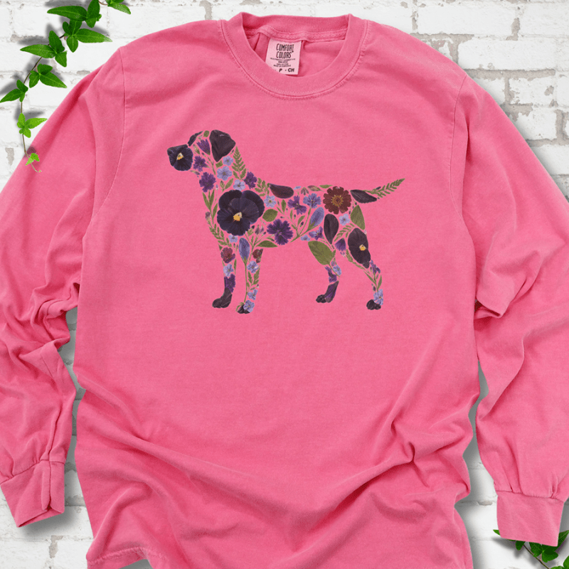 Wildflower Labrador LS T-Shirt