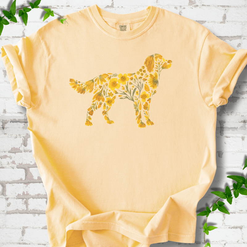 Wildflower Golden Retriever T-Shirt