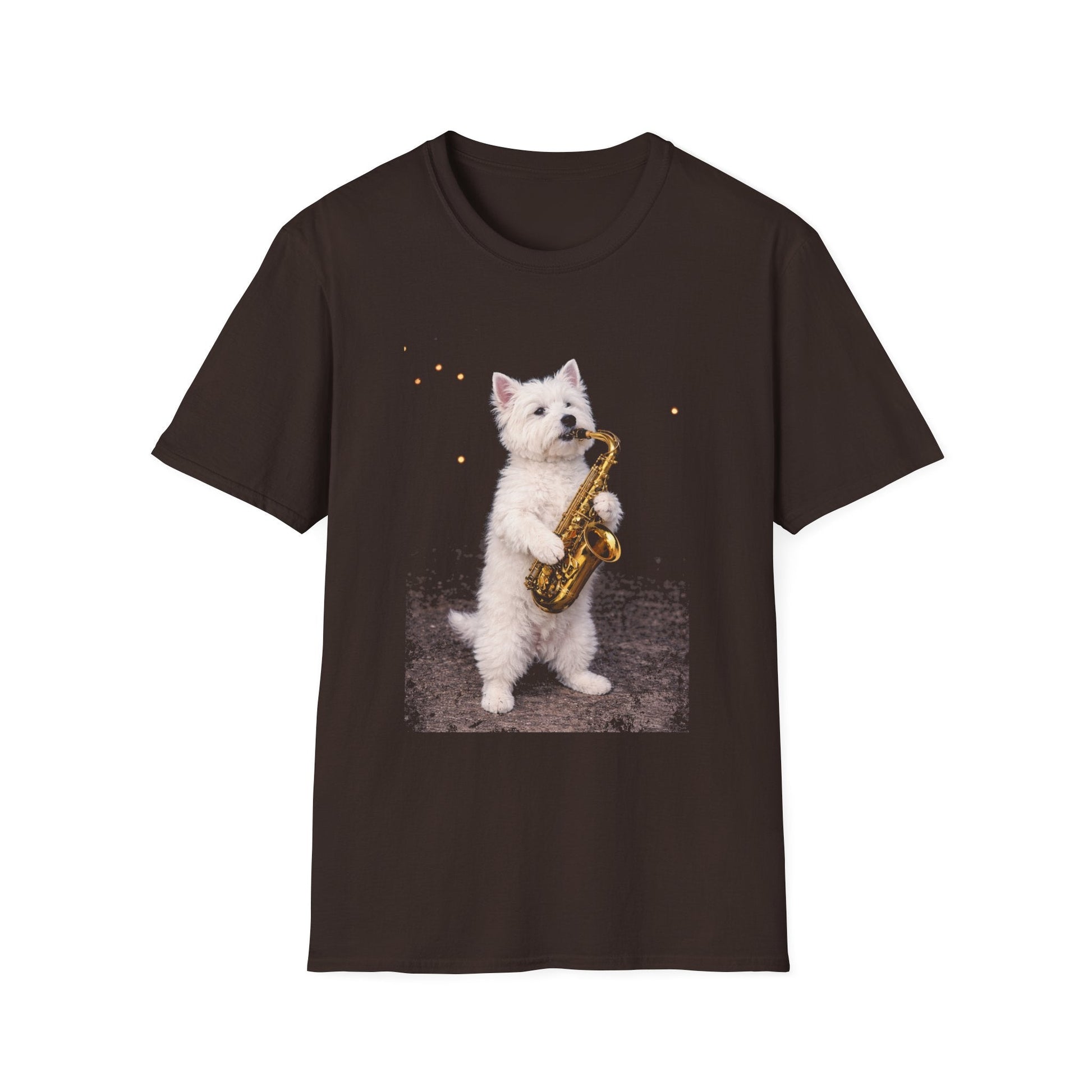 Westie on Sax Tee