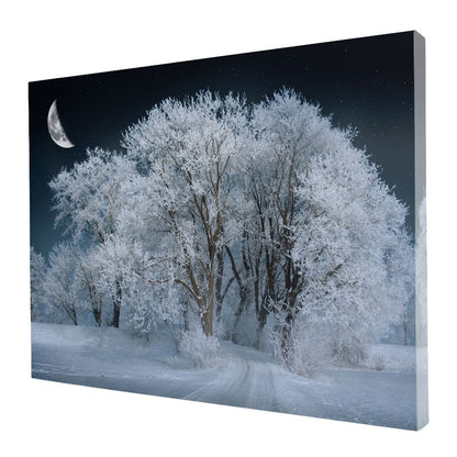 Winter Snow Forest Canvas Wall Art