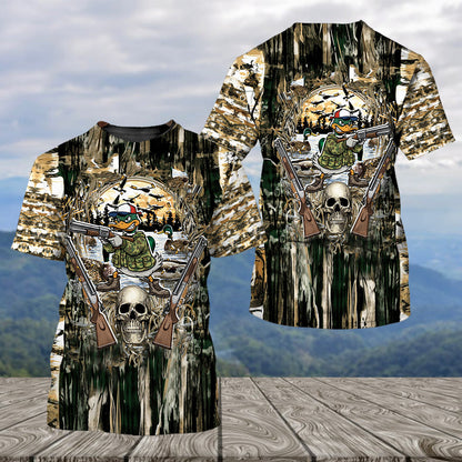 Awesome Mallard Duck Hunting Camo All Over Print Shirt