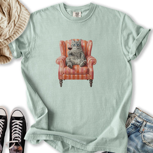 Gray Tabby Chair Relaxed Tee