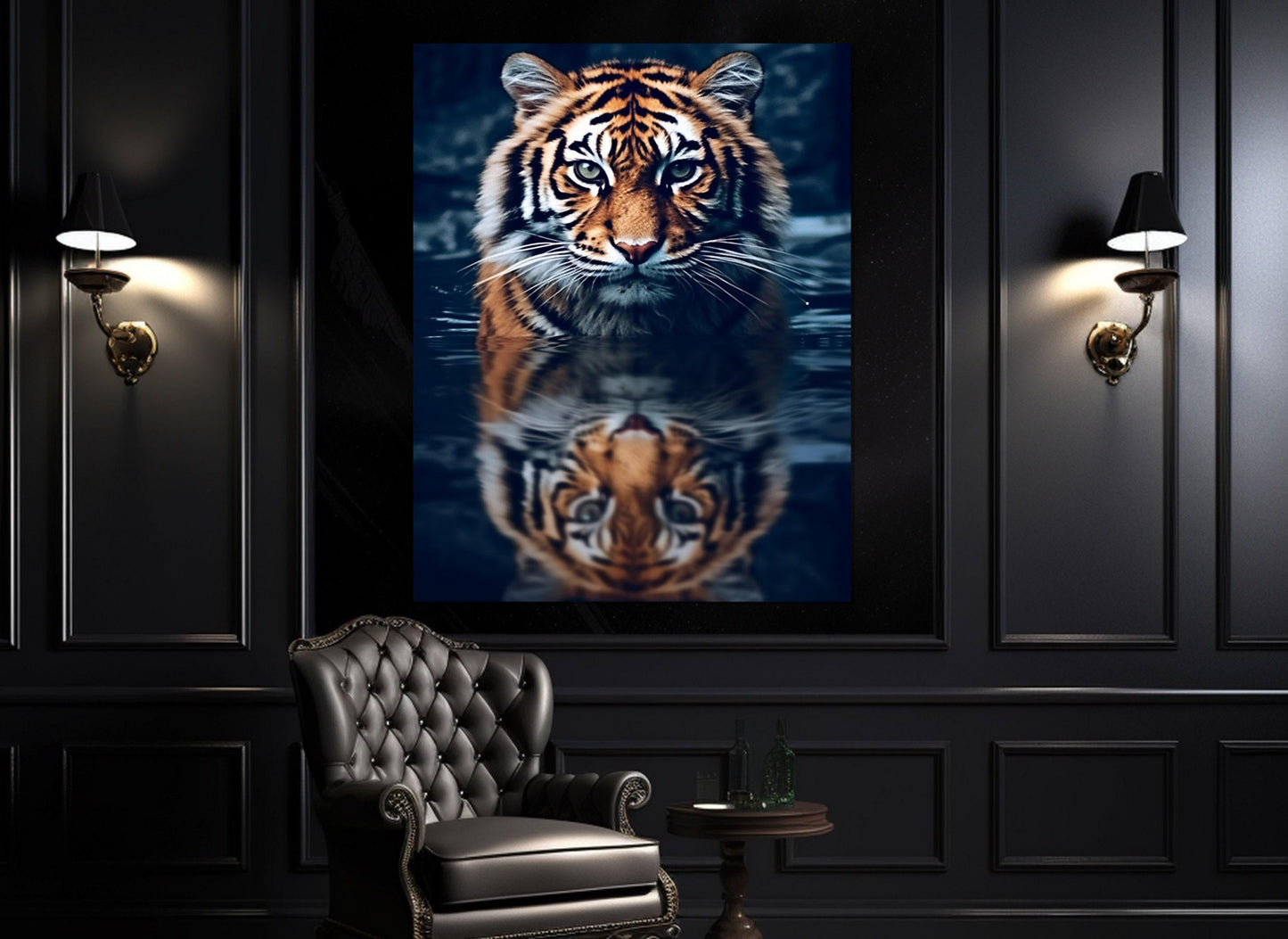 Tiger Canvas Print – Abstract Tiger Wall Art | Gallery Wrapped Cotton Canvas, Ready to Hang
