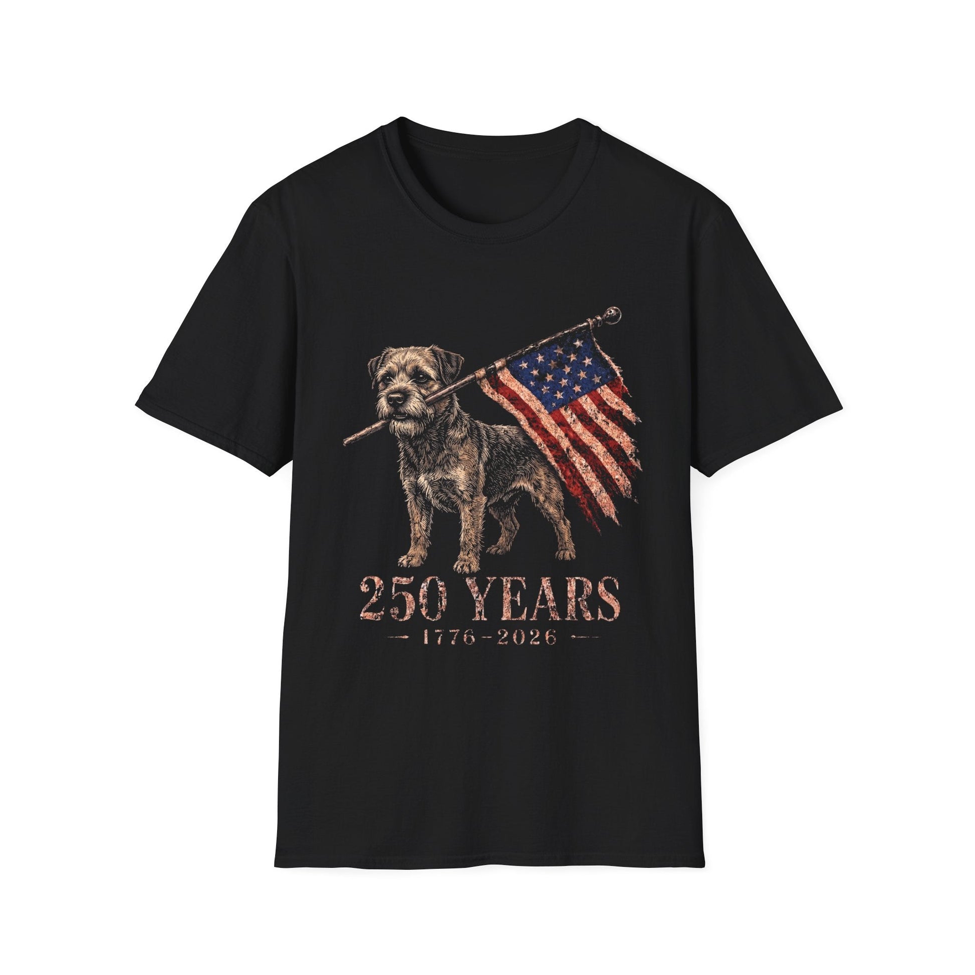 Border Terrier USA 250 Years Tee