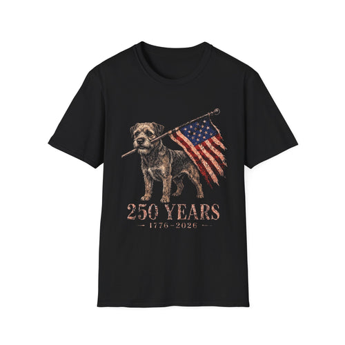Border Terrier USA 250 Years Tee