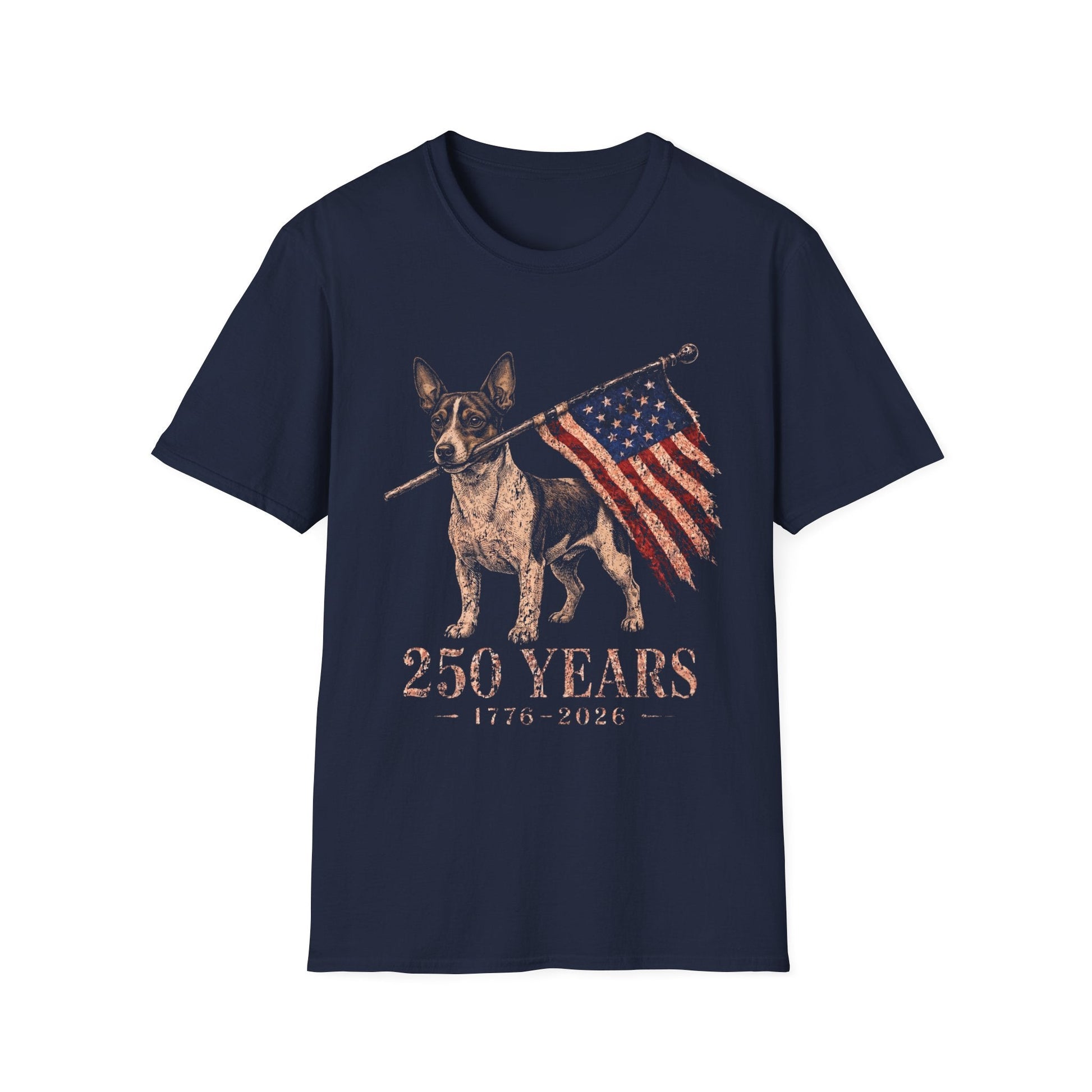Rat Terrier USA 250 Years Tee