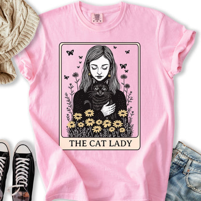 The Black Cat Lady Tarot Relaxed Tee