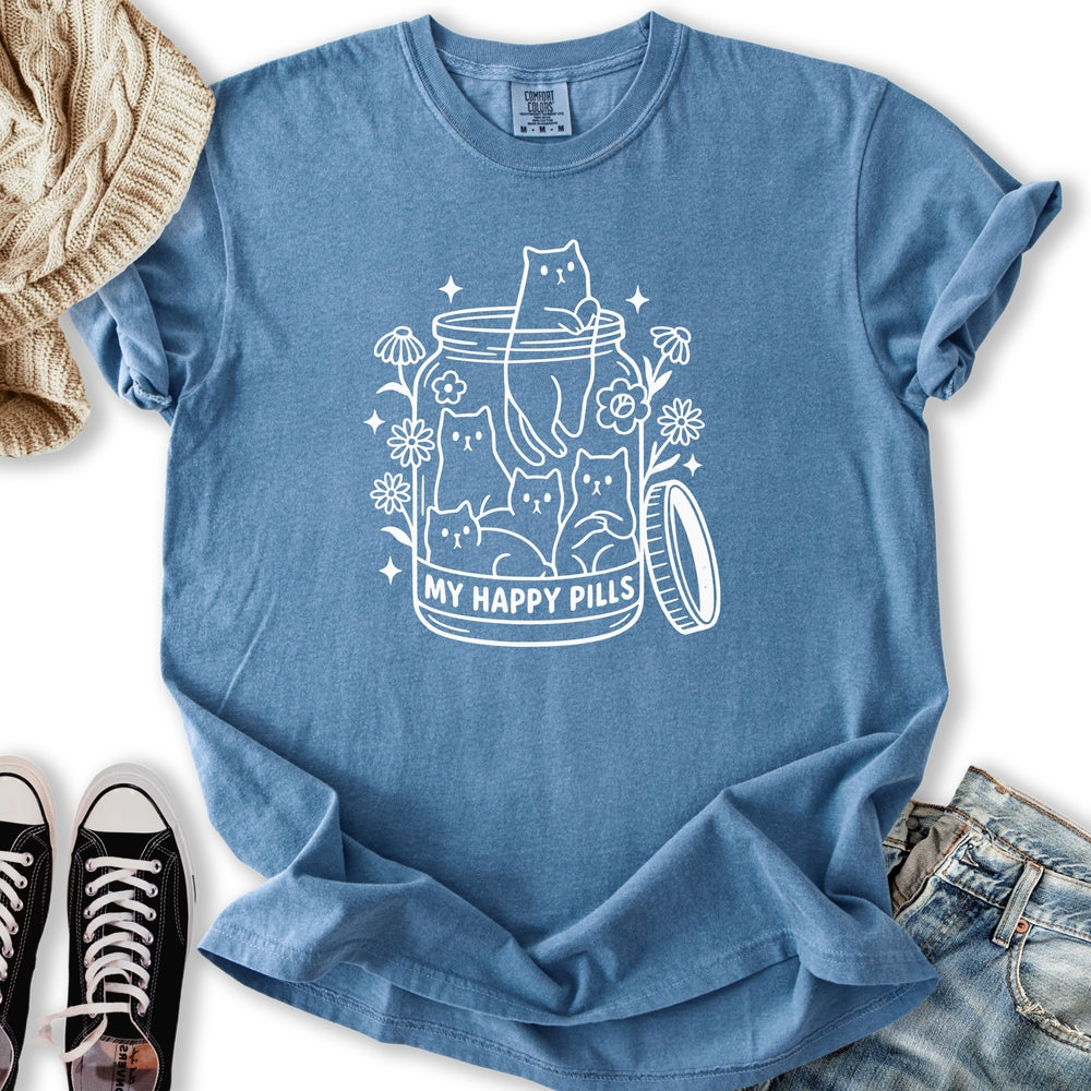 Happy Pills Cat Relaxed Tee