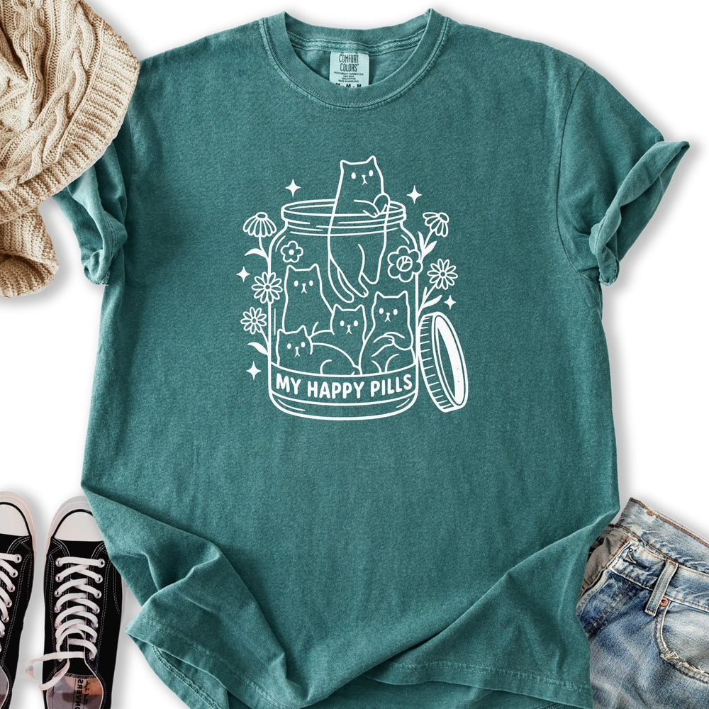 Happy Pills Cat Relaxed Tee