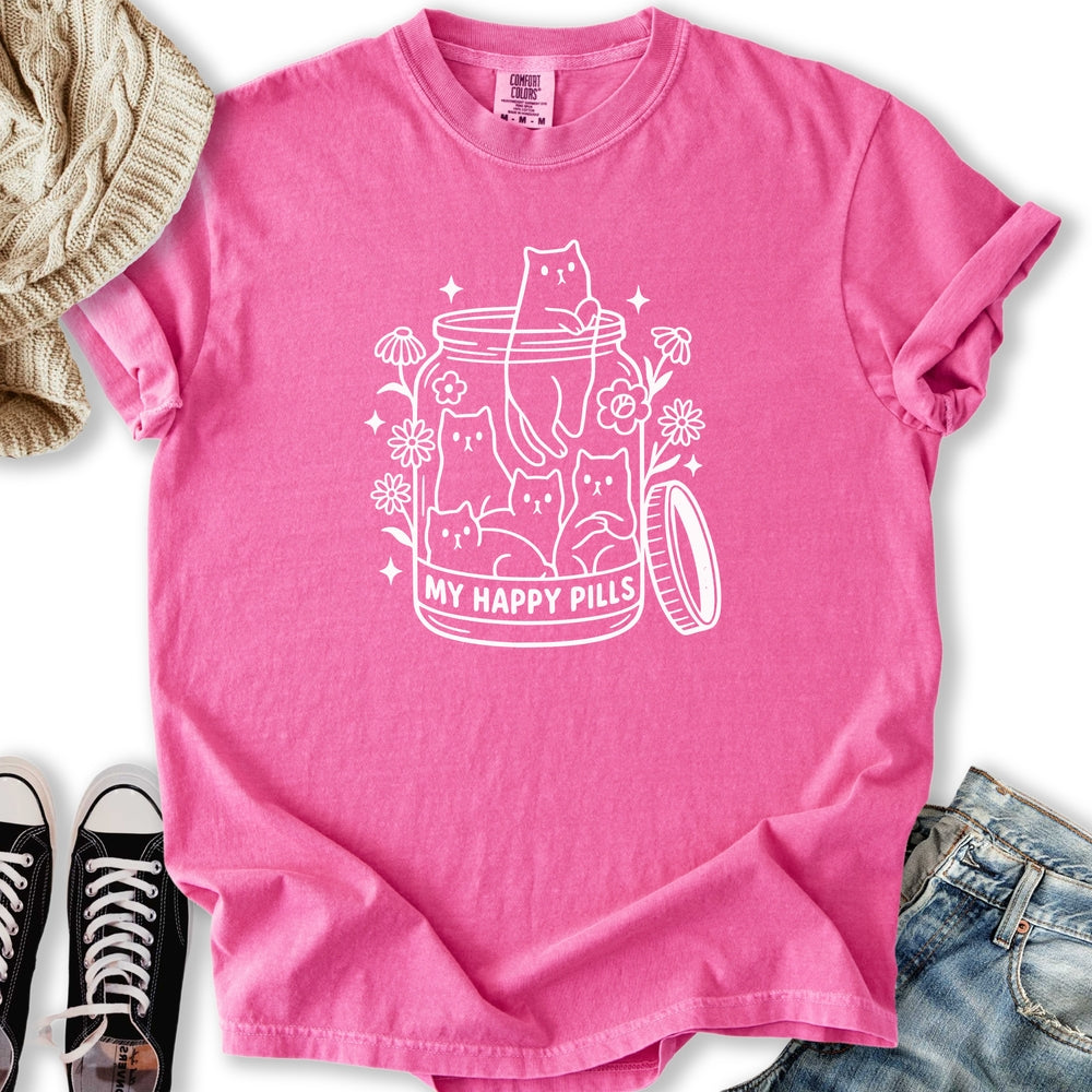 Happy Pills Cat Relaxed Tee