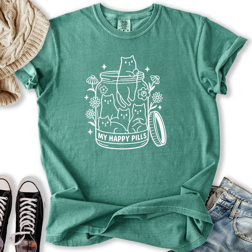 Happy Pills Cat Relaxed Tee