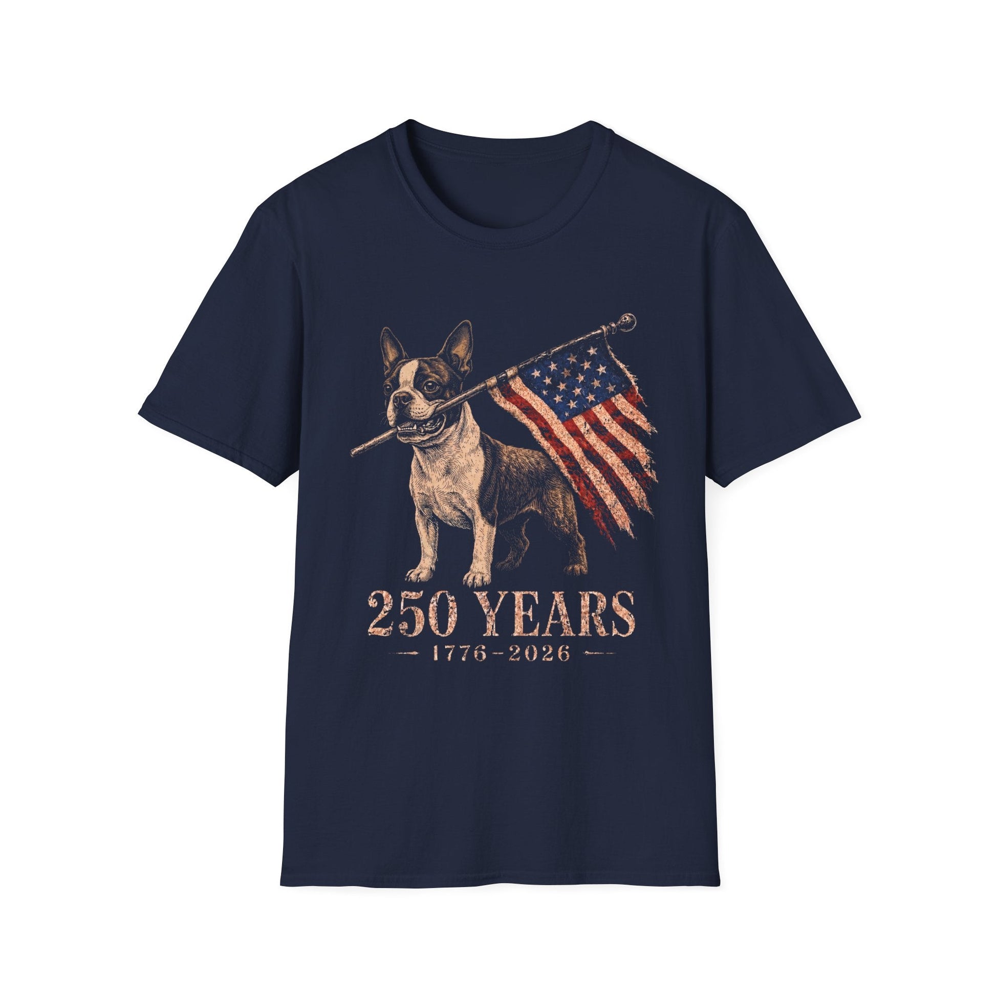Boston Terrier USA 250 Years Tee