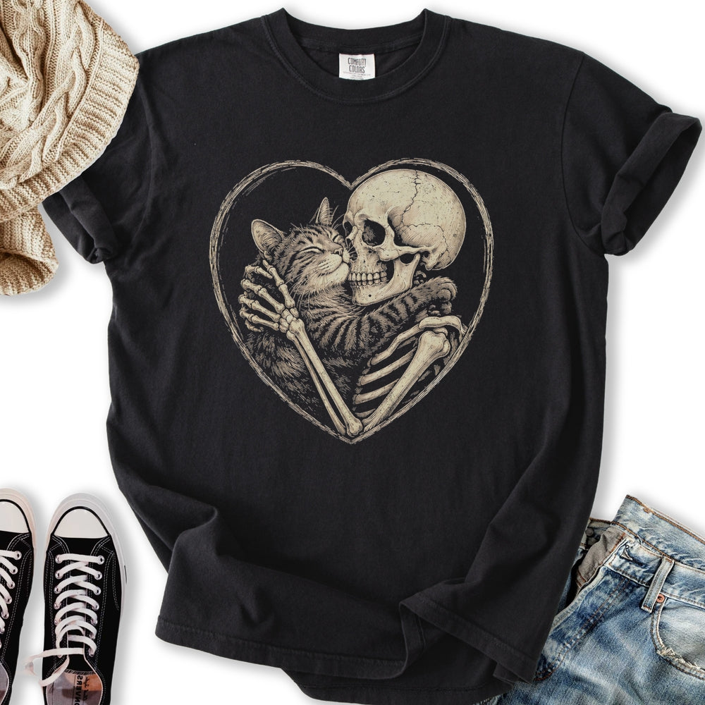 Skeleton Tabby Love Relaxed Tee
