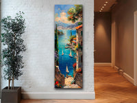Lake Como Canvas Print - Sailboats on Lake Como Landscape | Framed & Ready to Hang
