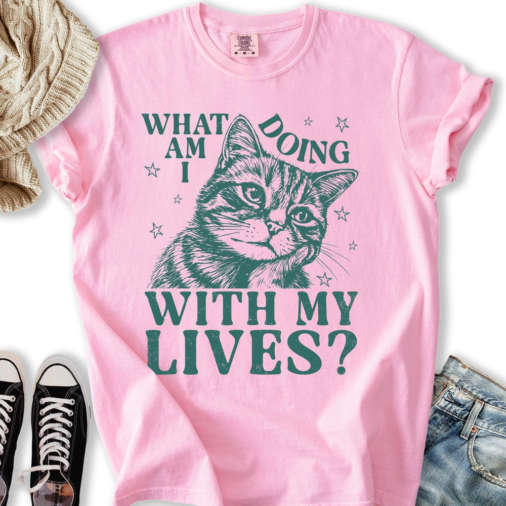 Nine Lives Cat Relaxed Tee