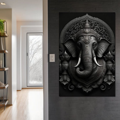 Ganesha's Might Canvas Wall Art
