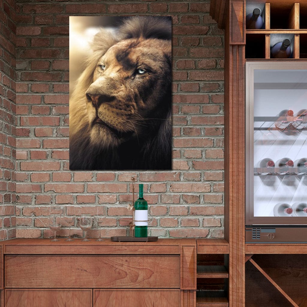 Lion Boss Canvas Wall Art