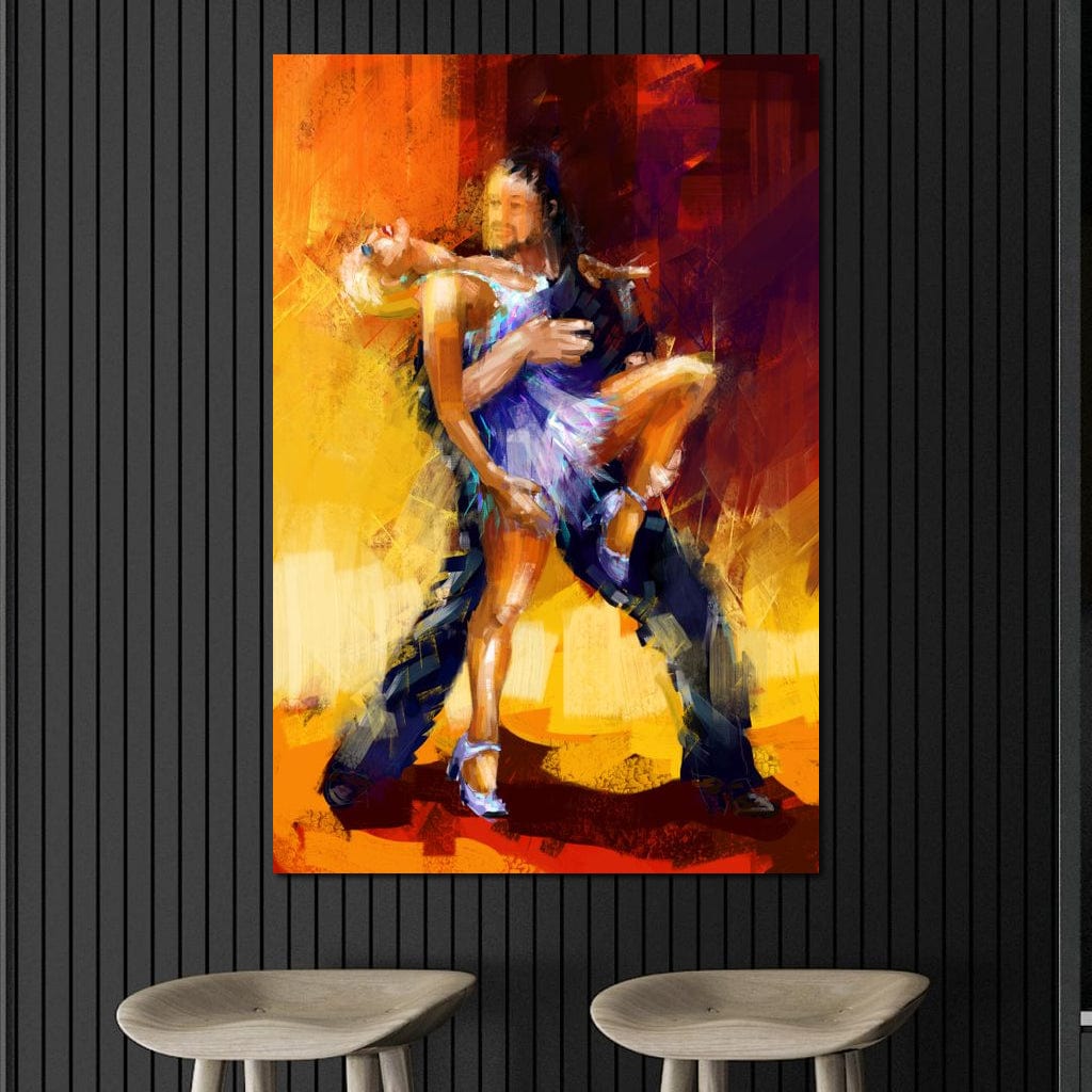 Rumba Dancers Canvas Wall Art