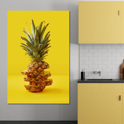 Sliced Pineapple Canvas Wall Art