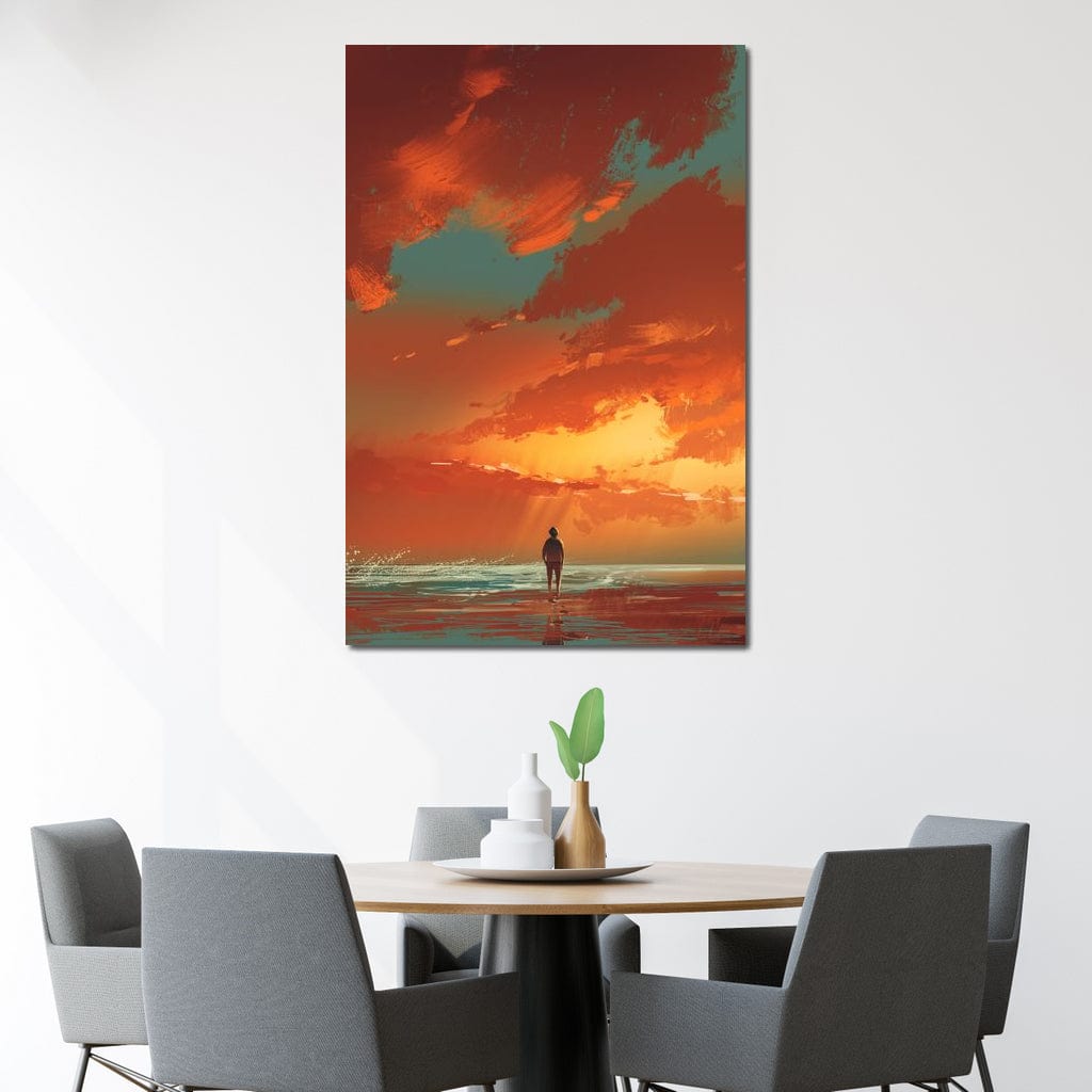 Admiring The Sunset Canvas Wall Art