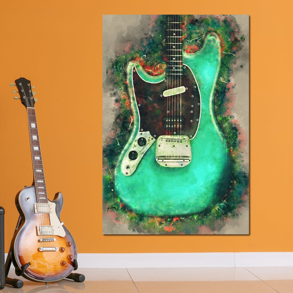 Kurt Cobain's Guitar Canvas Wall Art