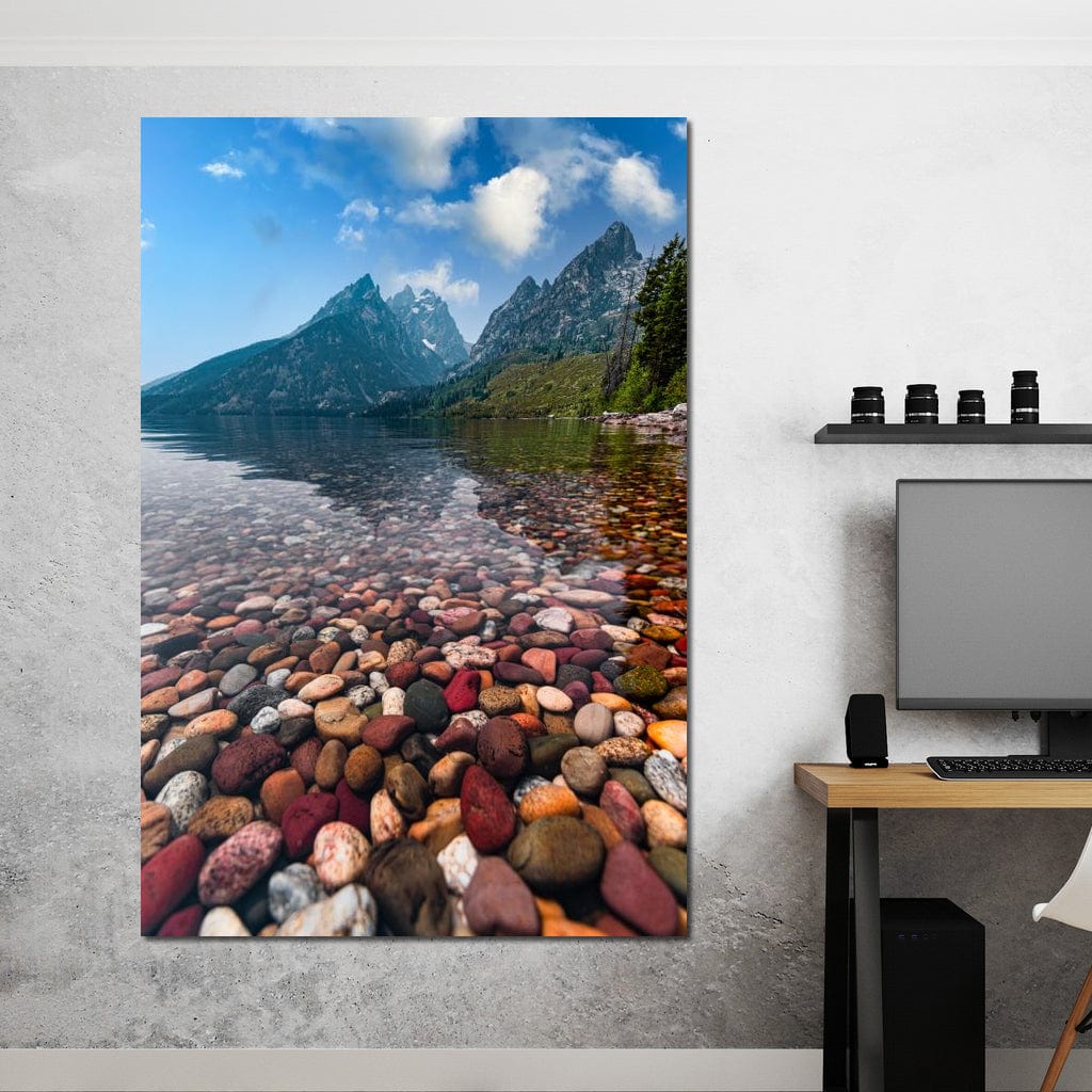 Colored Pebbles Canvas Wall Art