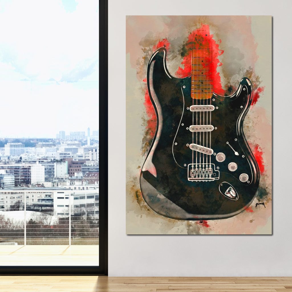 David Gilmour's Guitar Canvas Wall Art